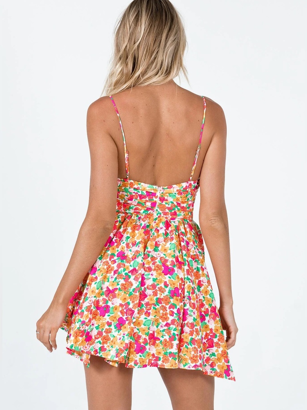 Princess Polly PETITE Barrett Mini Dress Multi Floral - Picture 7 of 9
